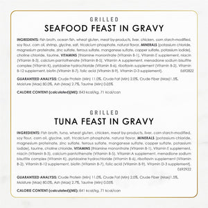 Purina Fancy Feast Grilled Wet Cat Food Seafood Collection in Wet Cat Food Variety Pack - (24) 3 oz. Cans