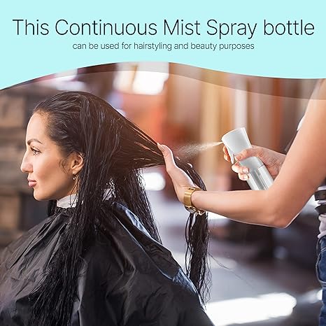 BeautifyBeauties Hair Spray Bottle – Ultra Fine Continuous Water Mister for Hairstyling, Cleaning, Plants, Misting & Skin Care (6.76 Ounce)