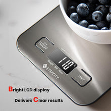 Load image into Gallery viewer, Etekcity Food Kitchen Scale, Digital Grams and Ounces for Weight Loss, Baking, Cooking, Keto and Meal Prep, LCD Display, Medium, 304 Stainless Steel