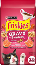 Load image into Gallery viewer, Purina Friskies Dry Cat Food, Gravy Swirlers - 3.15 lb. Bag