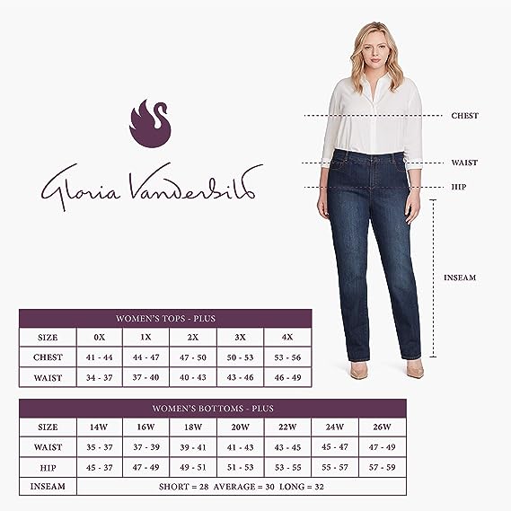 Gloria Vanderbilt Women's Petite Classic Amanda High Rise Tapered Jean