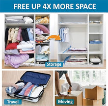 Load image into Gallery viewer, 20 Pack Vacuum Storage Bags, Space Saver Bags (4 Jumbo/4 Large/4 Medium/4 Small/4 Roll) Compression for Comforters and Blankets, Sealer Clothes Storage, Hand Pump Included