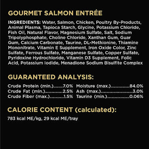 SHEBA PERFECT PORTIONS Cuts in Gravy Adult Wet Cat Food Trays (24 Count, 48 Servings), Roasted Chicken, Gourmet Salmon and Tender Turkey Entrée, Easy Peel Twin-Pack Trays