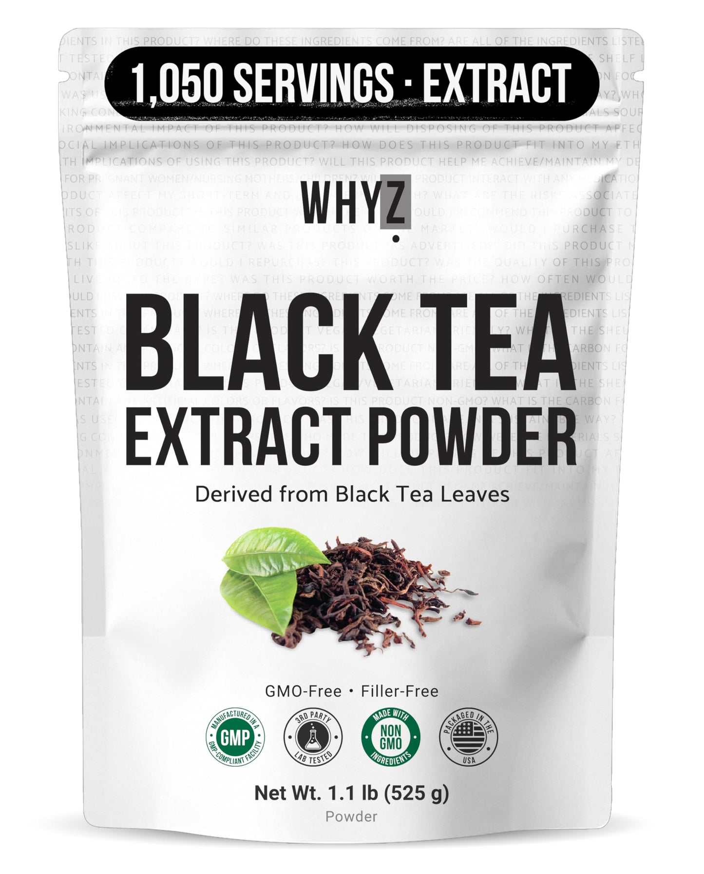 Instant Black Tea Extract Powder, Unsweetened Iced Tea Extract from Real Black Tea Leaves…