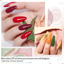 Load image into Gallery viewer, JODSONE 36 PCS Gel Nail Polish Set-32 Colors Gel Polish Kit Base Coat Glossy Matte and Glitter Top Coat Nail Polish Set Green Blue Red Pink Collection Gifts for Women