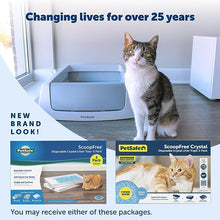 Load image into Gallery viewer, PetSafe ScoopFree Crystal Litter Tray Refills, Premium Blue Crystals, 3-Pack, Disposable Tray, Includes Leak Protection &amp; Low Tracking Litter, Absorbs Odors On Contact