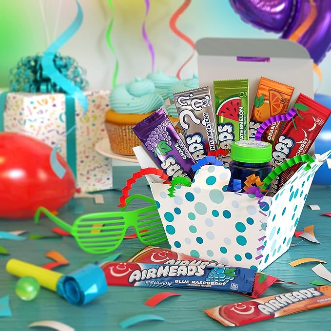 Airheads Candy Bars, Variety Bulk Box, Chewy Full Size Fruit Taffy, Gifts, Holiday, Parties, Concessions, Pantry, Non Melting, Party, 60 Individually Wrapped Full Size Bars