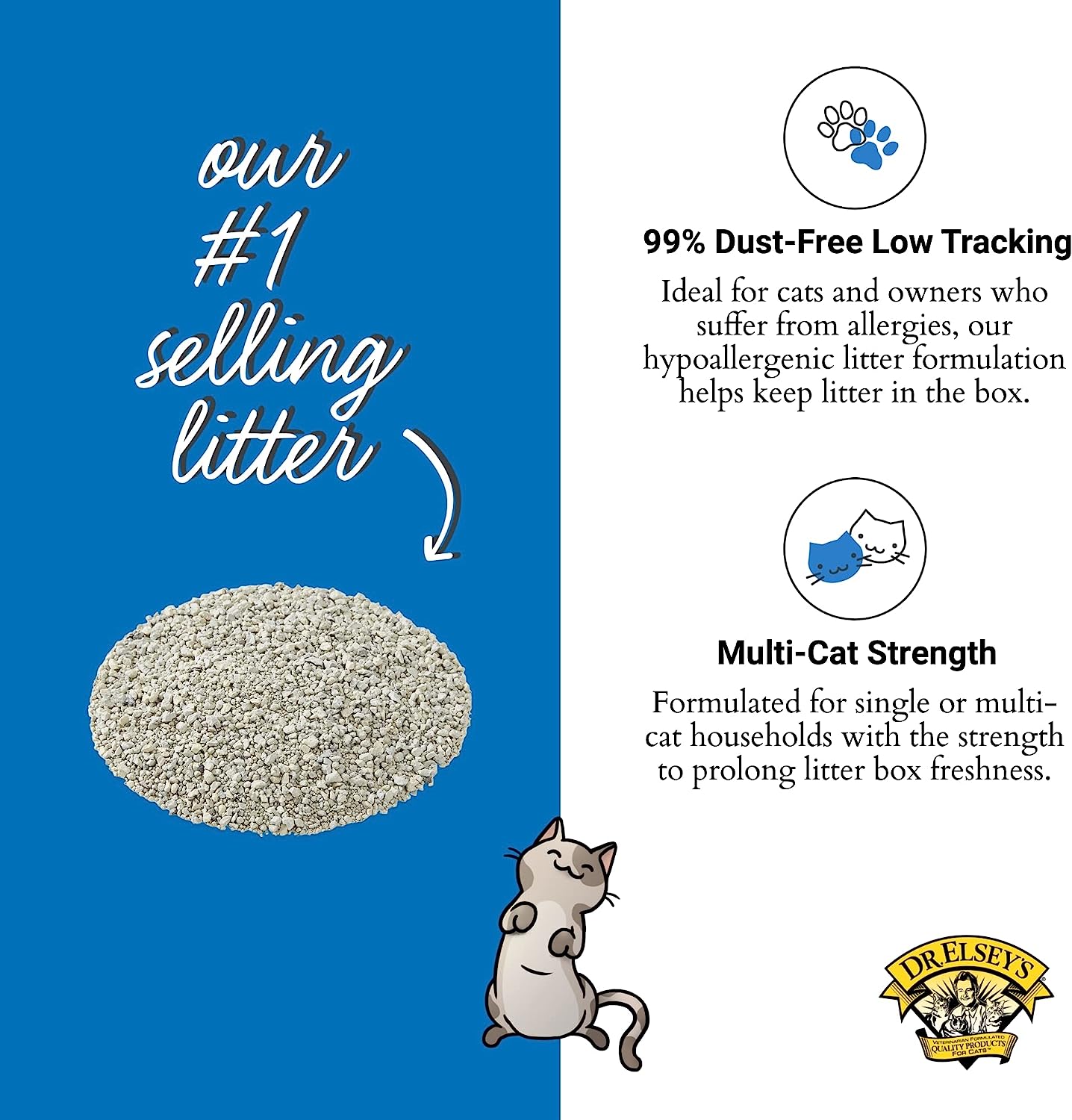 Dr. Elsey's Precious Cat Ultra Cat Litter, 18 pound bag