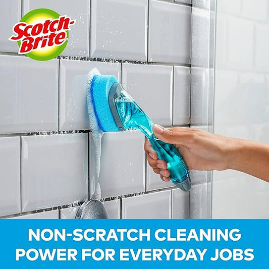 Scotch-Brite Non-Scratch Dishwand Kit, Includes 1 Wand & 7 Refill Pads, Keep Hands Out of the Mess
