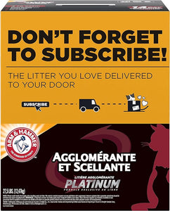 ARM & HAMMER Clump & Seal Platinum Cat Litter, Multi-Cat, 40 lb