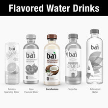 Load image into Gallery viewer, Bai Coconut Flavored Water, Molokai Coconut, Antioxidant Infused Drinks, 18 Fluid Ounce Bottles, (Pack of 12)