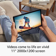 Load image into Gallery viewer, Introducing Amazon Fire Max 11 tablet, our most powerful tablet yet, vivid 11&quot; display, octa-core processor, 4 GB RAM, 14-hour battery life, 64 GB, Gray