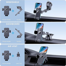 Load image into Gallery viewer, Phone Holder Car Mount for iPhone [Powerful Suction]Phone Mount for Car Dashboard Windshield Air Vent Universal Accessories [Thick Cases Friendly]Automobile Cell Phone Holder Fit for iPhone Smartphone