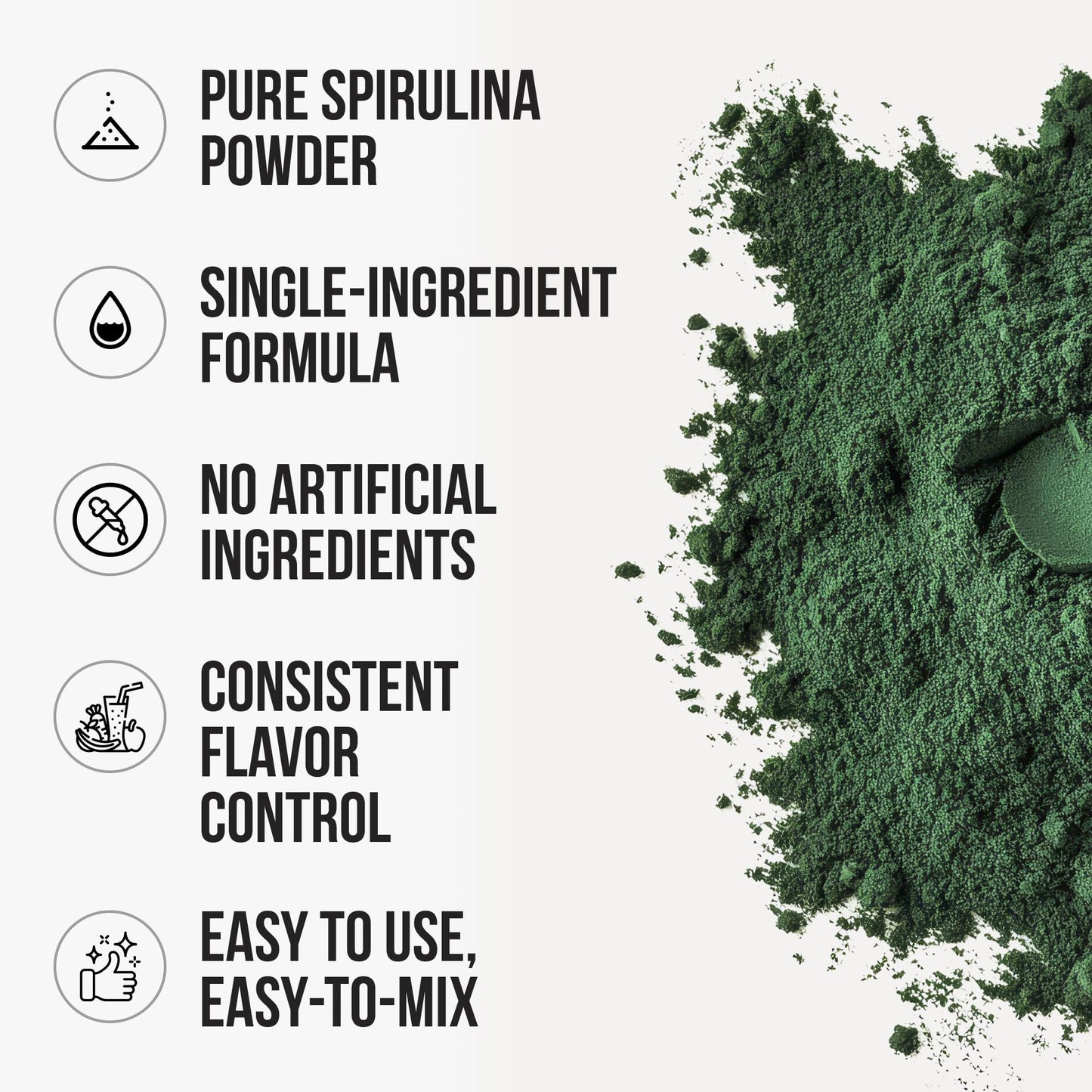 WHYZ Organic Spirulina Powder, 250g, Protein-Rich Spirulina Supplement, Organic Superfood…