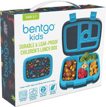 Load image into Gallery viewer, Bentgo® Kids Prints Leak-Proof, 5-Compartment Bento-Style Kids Lunch Box - Ideal Portion Sizes for Ages 3 to 7 - BPA-Free, Dishwasher Safe, Food-Safe Materials (Dinosaur)