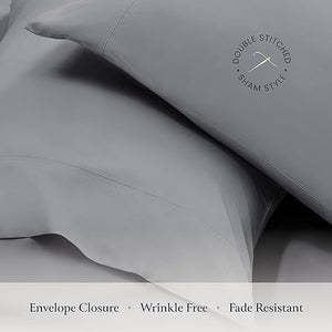 BELADOR Silky Soft Queen Sheet Set - Luxury 6 Piece Bed Sheets for Queen Size Bed, Secure-Fit Deep Pocket Sheets with Elastic, Breathable Hotel Sheets & Pillowcase Set, Wrinkle Free Oeko-Tex Sheets