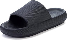 Load image into Gallery viewer, BRONAX Pillow Slippers for Women and Men | House Slides Shower Sandals | Extremely Comfy | Cushioned Thick Sole