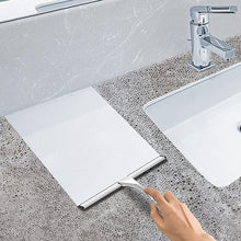 Load image into Gallery viewer, All-Purpose Stainless Steel Shower Squeegee for Shower Doors with 2 Adhesive Hooks, Bathroom Cleaner Tool Household Window Mirror Squeegee for Home Cleaning, Glass Door, Tile Wall, Car, 10 Inch Silver