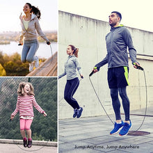 Load image into Gallery viewer, Jump Rope, Tangle-Free Rapid Speed Jumping Rope Cable with Ball Bearings for Women, Men, and Kids, Adjustable Steel Jump Rope Workout with Foam Handles for Fitness, Home Exercise &amp; Slim Body