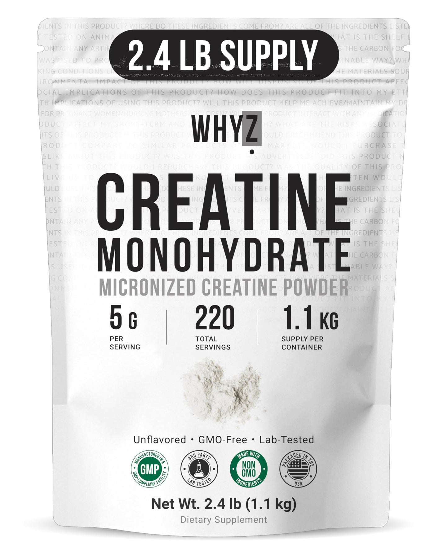 Creatine Monohydrate Powder, Micronized, Unflavored Creatine for Men & Women, Muscle…