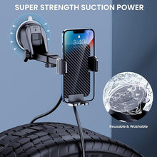 Load image into Gallery viewer, Car Phone Holder Mount [Bumpy Roads Friendly] Phone Mount for Car Dashboard Windshield Air Vent Universal Cell Phone Automobile Cradles Hands-Free Phone Stand for Car Fit iPhone Android Smartphones