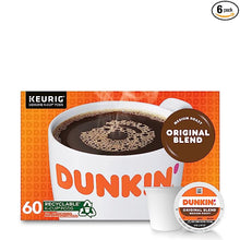 Load image into Gallery viewer, Dunkin&#39; Original Blend Medium Roast Coffee, 60 Keurig K-Cup Pods