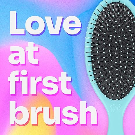 Wet Brush Original Detangler Hair Brush, Amazon Exclusive Aqua - Ultra-Soft IntelliFlex Bristles - Detangling Hairbrush Glides Through Tangles For All Hair Types (Wet Dry & Damaged Hair) - Women & Men