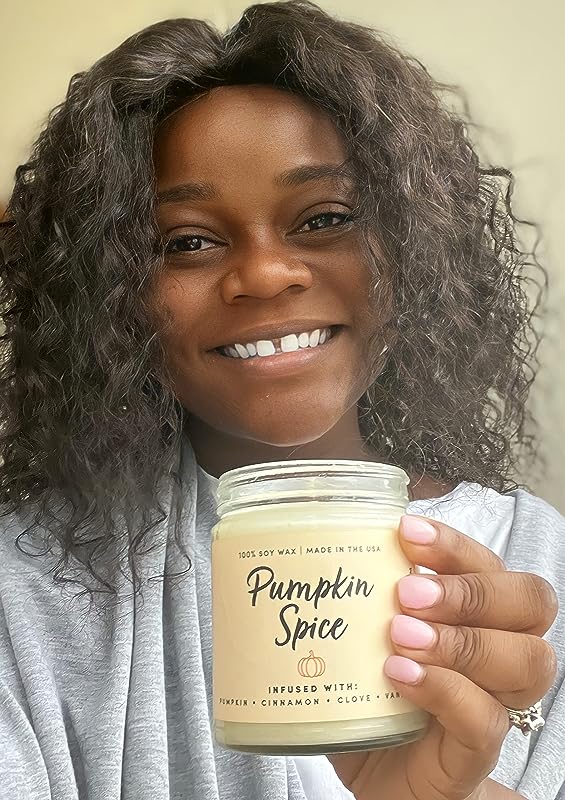 WAX & WIT Fall Candles, Pumpkin Spice Candles for Home, Autumn Candle, Pumpkin Candle, Fall Scented Candles for Home, Fall Home, Bathroom Decor, Autumn Decor, Hello Pumpkin, Hello Fall - 9oz