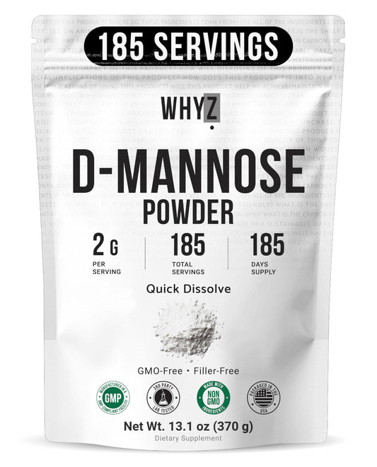 D-Mannose Powder Quick Dissolve Pure Premium Mannose Supplement Essential Powder for…