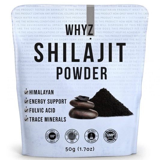 WHYZ Shilajit Powder, Shilajit Pure Himalayan Mineral with Fulvic Acid Powder, Pure…