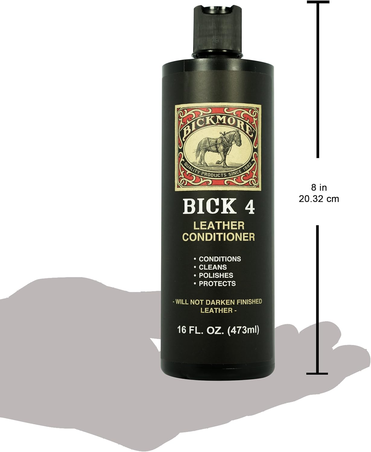 Bickmore Bick 4 Leather Conditioner 16 Fl Oz - Best Since 1882 - Cleaner & Conditioner - Restore Polish & Protect All Smooth Finished Leathers