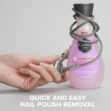 Load image into Gallery viewer, Cutex Nail Polish Remover, Strength Shield, Leaves Nails Looking Healthy, Contains Vitamins E, B5 &amp; Hydrolyzed Silk, 6.76 Fl Oz