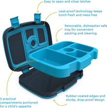 Load image into Gallery viewer, Bentgo® Kids Prints Leak-Proof, 5-Compartment Bento-Style Kids Lunch Box - Ideal Portion Sizes for Ages 3 to 7 - BPA-Free, Dishwasher Safe, Food-Safe Materials (Dinosaur)