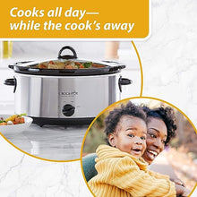 Load image into Gallery viewer, Crock-Pot 7 Quart Oval Manual Slow Cooker, Stainless Steel (SCV700-S-BR)
