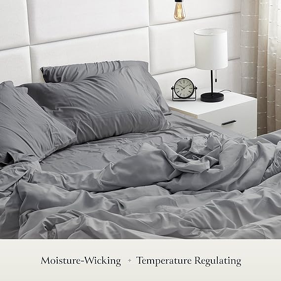 BELADOR Silky Soft Queen Sheet Set - Luxury 6 Piece Bed Sheets for Queen Size Bed, Secure-Fit Deep Pocket Sheets with Elastic, Breathable Hotel Sheets & Pillowcase Set, Wrinkle Free Oeko-Tex Sheets