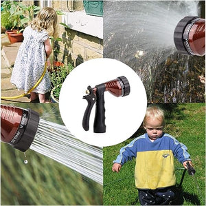 GREEN MOUNT Water Hose Nozzle Spray Nozzle, Metal Garden Hose Nozzle with Adjustable Spray Patterns, Perfect for Watering Plants, Washing Cars
