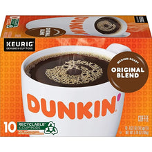Load image into Gallery viewer, Dunkin&#39; Original Blend Medium Roast Coffee, 60 Keurig K-Cup Pods