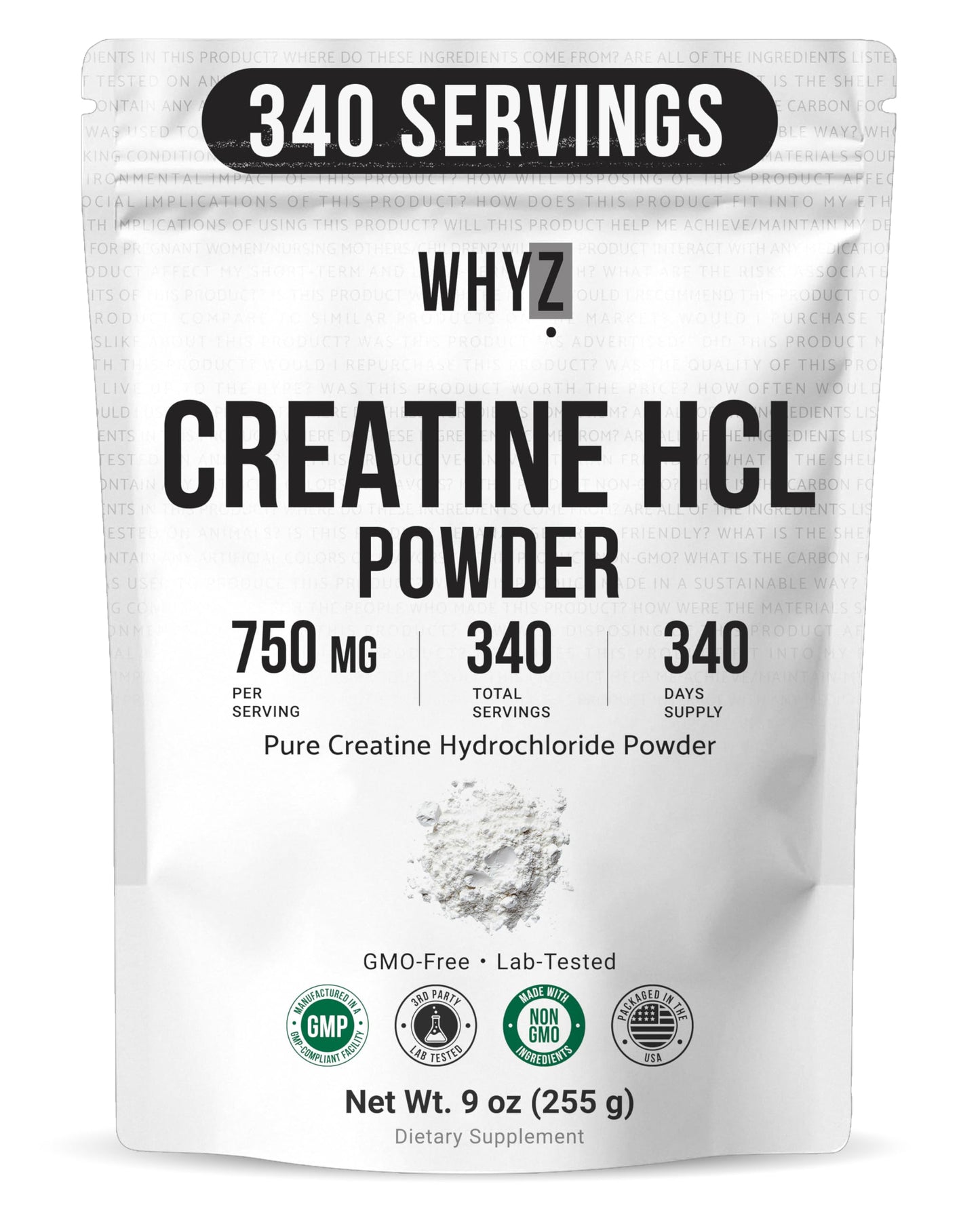 Pure Creatine HCL Powder Unflavored HCL Creatine Supplement for Men and Women Supports…
