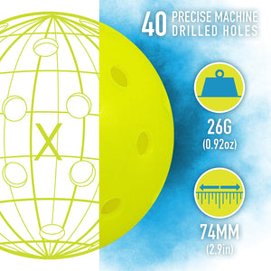 Franklin Sports Outdoor Pickleballs - X-40 Pickleball Balls - USA Pickleball (USAPA) Approved - Official US Open Ball - 3 Packs, 12 Packs, 36 Pickleball Buckets, 100 + 400 Bulk Packs of Pickleballs