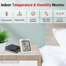 Load image into Gallery viewer, ThermoPro TP50 Digital Hygrometer Indoor Thermometer Room Thermometer and Humidity Gauge with Temperature Monitor