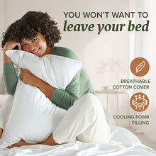 Load image into Gallery viewer, Beckham Hotel Collection Bed Pillows Standard / Queen Size Set of 2 - Down Alternative Bedding Gel Cooling Pillow for Back, Stomach or Side Sleepers