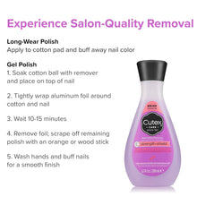 Load image into Gallery viewer, Cutex Nail Polish Remover, Strength Shield, Leaves Nails Looking Healthy, Contains Vitamins E, B5 &amp; Hydrolyzed Silk, 6.76 Fl Oz