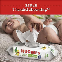 Load image into Gallery viewer, Huggies Natural Care Sensitive Baby Wipes, Unscented, Hypoallergenic, 99% Purified Water, 12 Flip-Top Packs (768 Wipes Total)