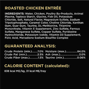 SHEBA PERFECT PORTIONS Cuts in Gravy Adult Wet Cat Food Trays (24 Count, 48 Servings), Roasted Chicken, Gourmet Salmon and Tender Turkey Entrée, Easy Peel Twin-Pack Trays