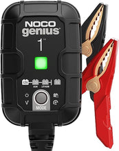 Load image into Gallery viewer, NOCO GENIUS1, 1A Smart Car Battery Charger, 6V and 12V Automotive Charger, Battery Maintainer, Trickle Charger, Float Charger and Desulfator for Motorcycle, ATV, Lithium and Deep Cycle Batteries
