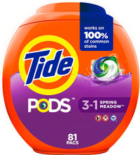 Load image into Gallery viewer, Tide PODS Laundry Detergent Soap Pods, Spring Meadow, 81 count