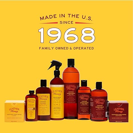 Leather Honey Leather Conditioner, the Best Leather Conditioner Since 1968, 8 Oz Bottle. For Use on Leather Apparel, Furniture, Auto Interiors, Shoes, Bags and Accessories. Non-Toxic and Made in the USA!