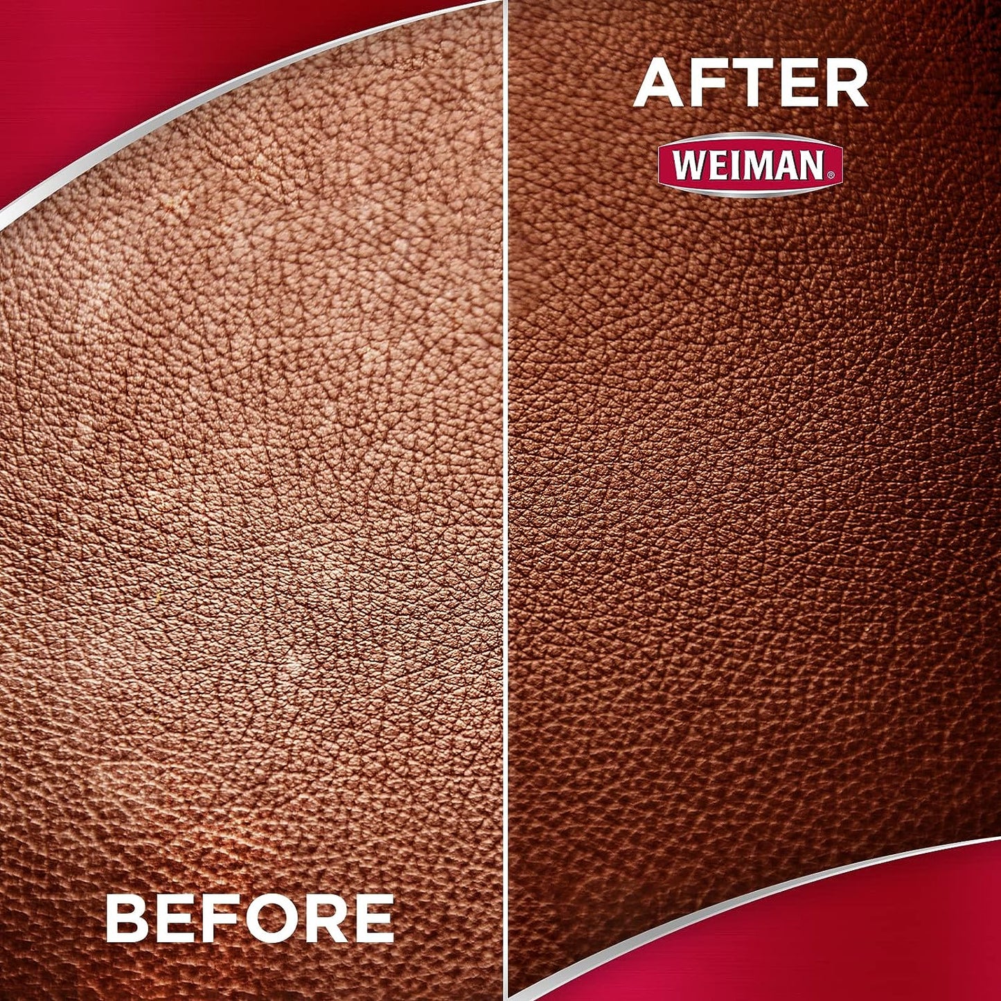 Weiman Leather Cleaner & Conditioner Wipes With UV Protection, Prevent Cracking Or Fading Of Leather Couches, Car Seats, Shoes, Purses - 30 ct