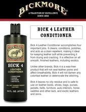 Load image into Gallery viewer, Bickmore Bick 4 Leather Conditioner 16 Fl Oz - Best Since 1882 - Cleaner &amp; Conditioner - Restore Polish &amp; Protect All Smooth Finished Leathers