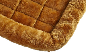 MidWest Homes for Pets Cinnamon 18-Inch Pet Bed w/ Comfortable Bolster | Ideal for Small Breeds & Fits an 18-Inch Crate | Easy Maintenance Machine Wash & Dry